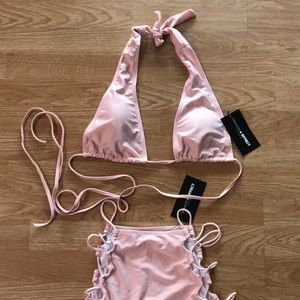 Fashion Effects Pink Swim Suit